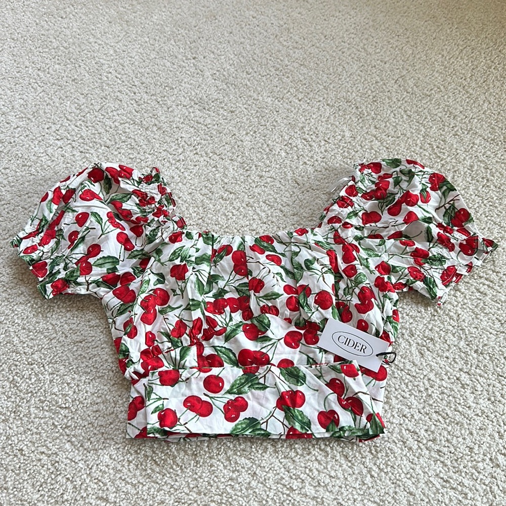 Cider Crop Top （off shoulder）